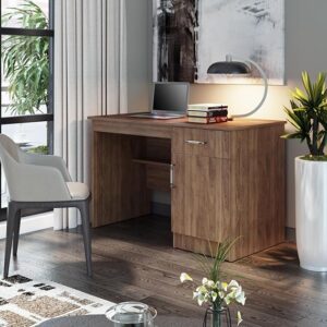 Wakefit Study Table | 1 Year Warranty | Computer Table, Office Table for Home & Office, Work Desk | Engineered Wood | Athena - Columbian Walnut